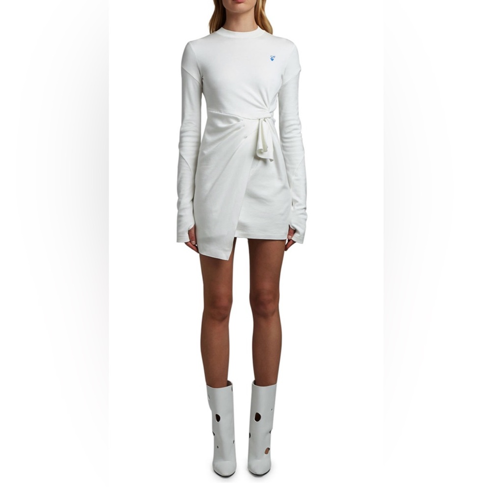Off-White Wrap Dress